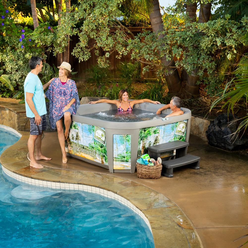 SunBake Hot Tub with Lounge Seating